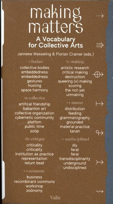 Making Matters: A Vocabulary for Collective Arts (Paperback)