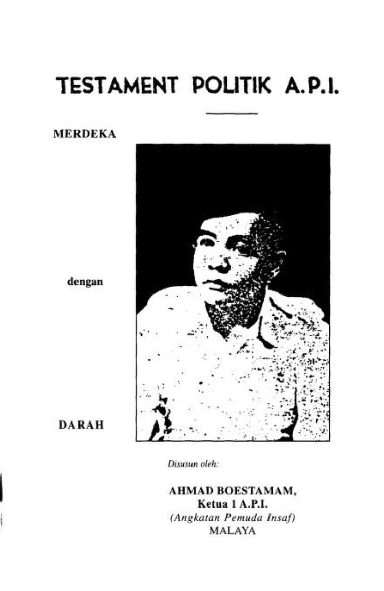 Testament Politik A.P.I. (Unknown Binding)