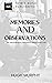 Memories And Observations: ...