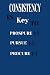 Consistency Is Key To Prosper Pursue Procure by Maria Medina