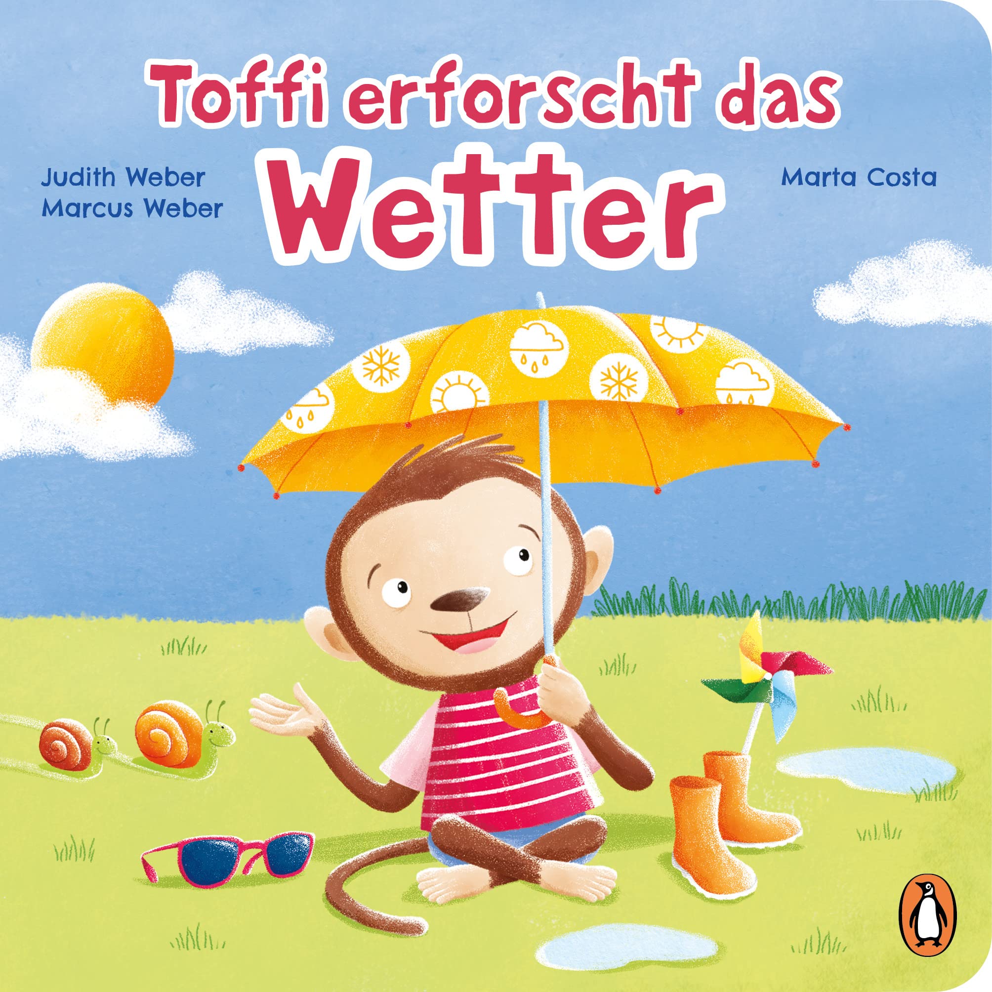 Toffi erforscht das Wetter: Pappbilderbuch für Kinder ab 2 Jahren (Die Babyleicht-erklärt-Reihe 5) (German Edition)