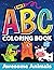 ABC Coloring Book for Kids: Learn the alphabet with big letters and animals for preschoolers & kindergarteners