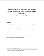 ChatGPT acts as though it has strong ethical intuitions, even... by Manny Rayner