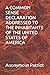 A COMMON SENSE DECLARATION ADDRESSED TO THE INHABITANTS OF TH... by Anonymous Patriot