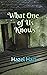 What One of Us Knows: A small town serial killer mystery