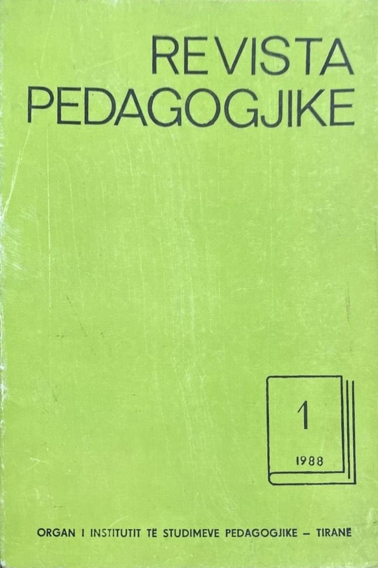 Revista pedagogjike : 1 : janar - mars 1988