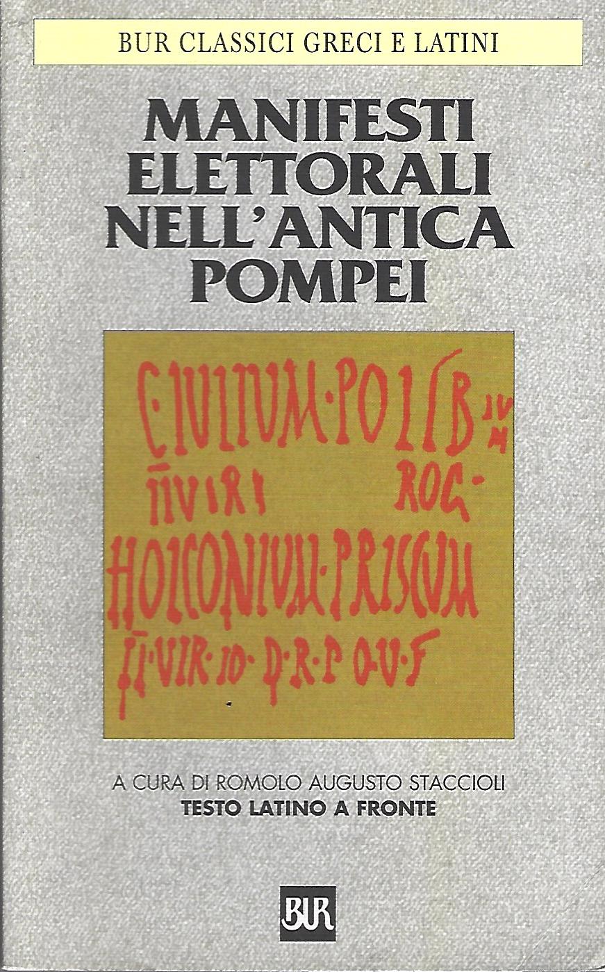 Manifesti elettorali dell'antica Pompei (Paperback)