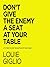 Don't Give the Enemy a Seat at Your Table: Taking Control of Your Thoughts and Fears in the Middle of the Battle