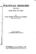 Political Memoirs, 1914 1917 Pages from my diary (Paperback)