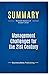 Summary: Management Challenges for the 21st Century: Review and Analysis of Drucker's Book