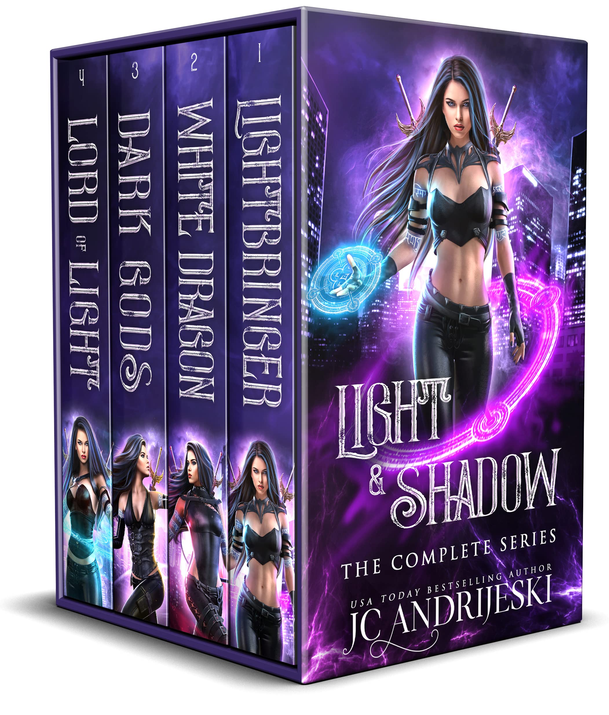 The Complete Light & Shadow Collection (Books #1-4): An Enemies to Lovers Urban Fantasy with Demons, Portals, Angels & Renegade Gods
