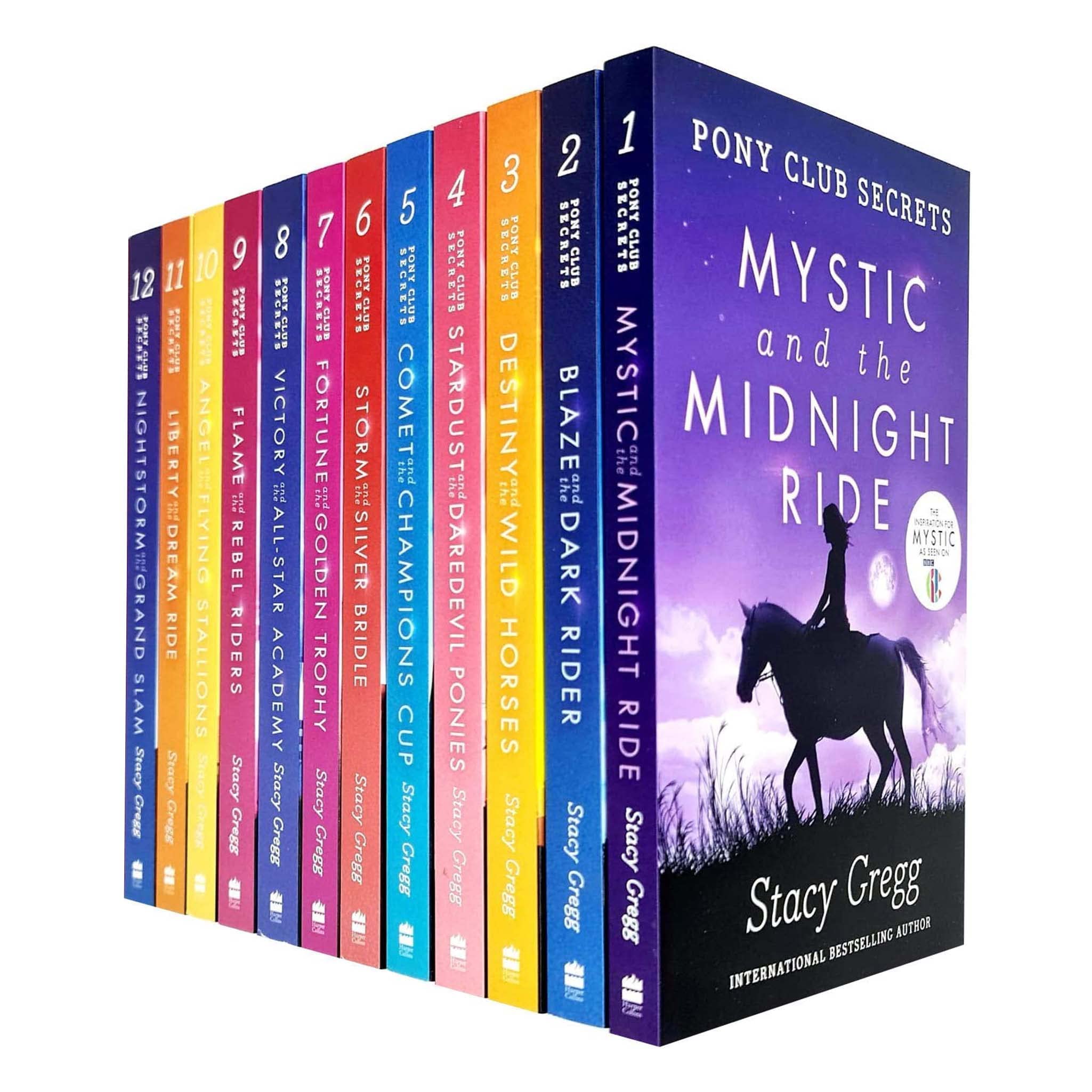 Pony Club Secrets Series by Stacy Gregg 12 Books Collection Set (Mystic and the Midnight Ride, Blaze and the Dark Rider, Destiny and the Wild Horses, Stardust and the Daredevil Ponies & More…)