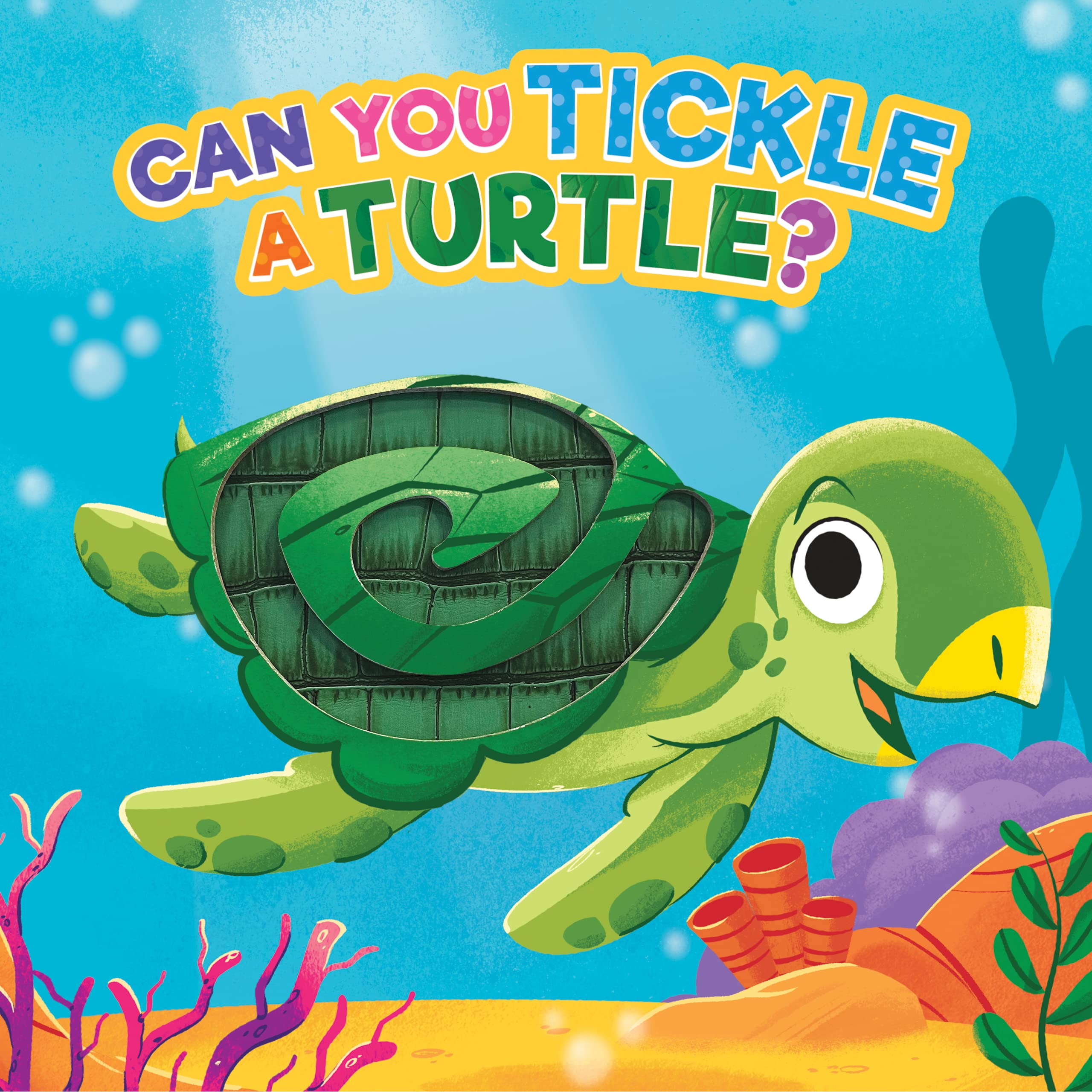 Little Hippo Books Can You Tickle a Turtle? - Children's Sensory Board Book with Touch and Feel Trails (Board book)