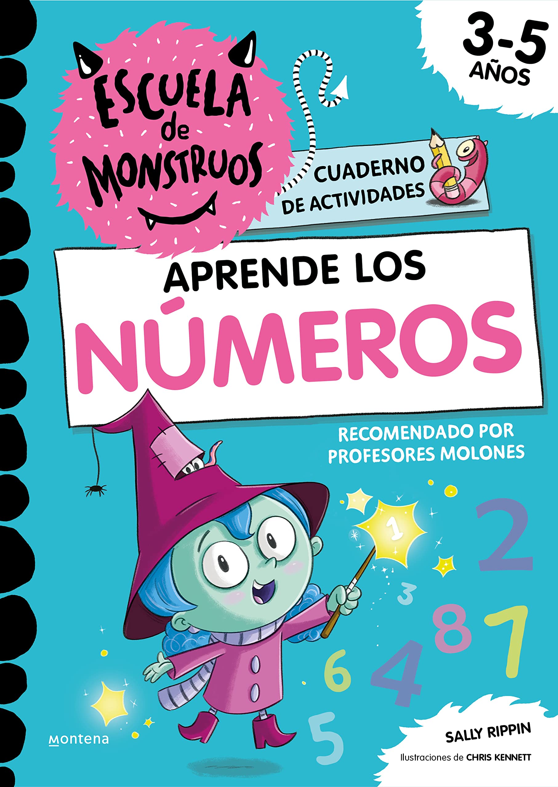 Escuela de Monstruos. Cuaderno de actividades - Aprende los NÚMEROS: Cuaderno de matemáticas para niños de 3 a 5 años (Paperback)