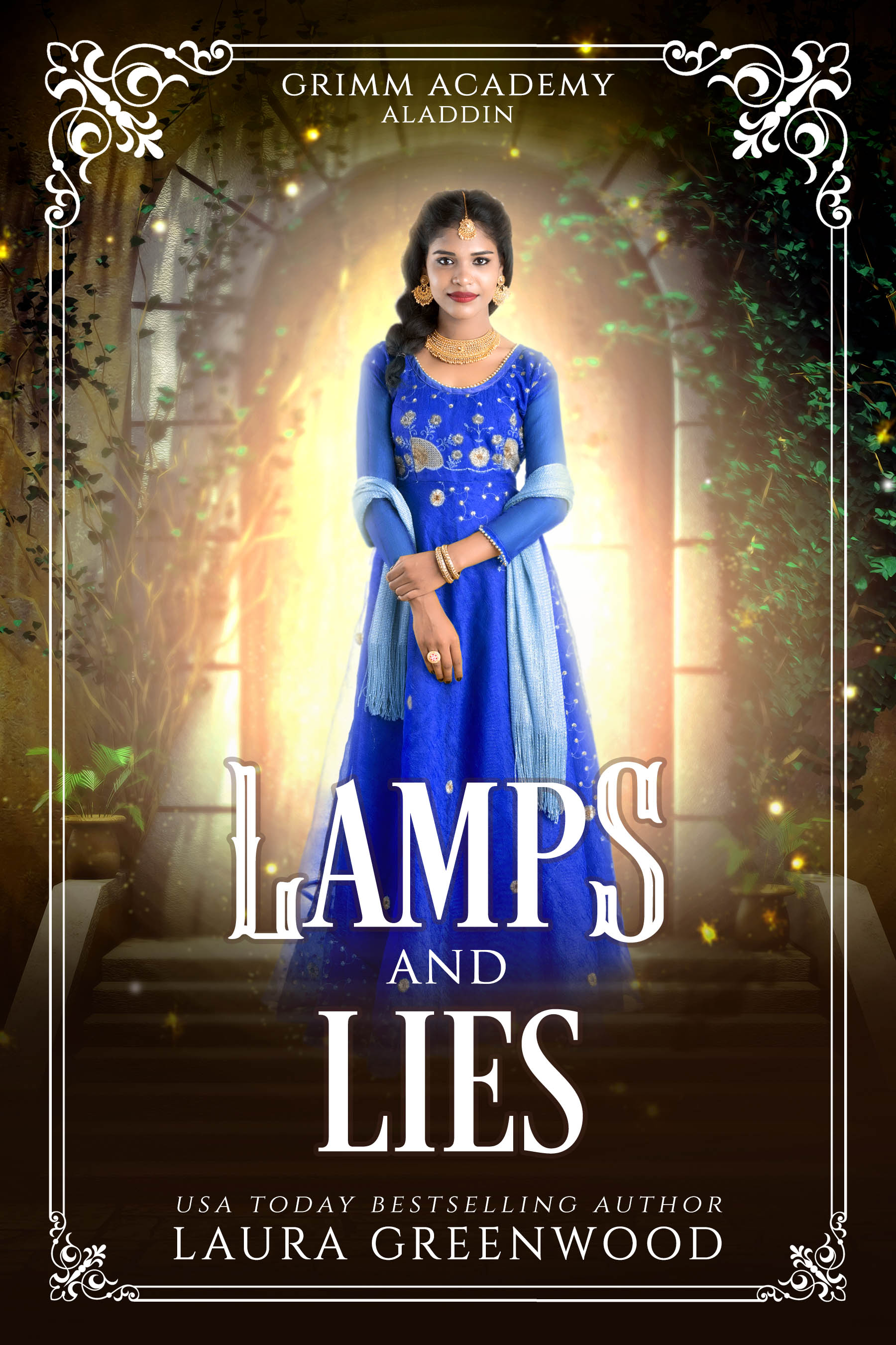 Lamps and Lies (Grimm Academy, #8)