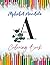 Coloring book with alphabet...