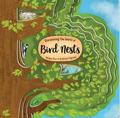 Discovering the World of Bird Nests (Happy Fox Books) Unique Board Book for Kids Ages 3-6 to Learn About Nests in an Oak Tree - Thick Tree-Shaped Pages, Fun Facts, and Vocabulary Words (Peek Inside)
