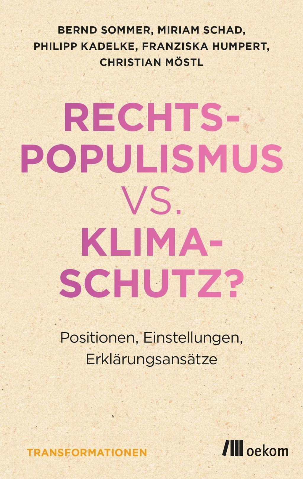 Rechtspopulismus vs. Klimaschutz?: Positionen, Einstellungen, Erklärungsansätze
