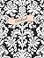 Notebook: Black & White Damask pattern composition notebook/journal college ruled, 8.5 x 11 - 110 pages