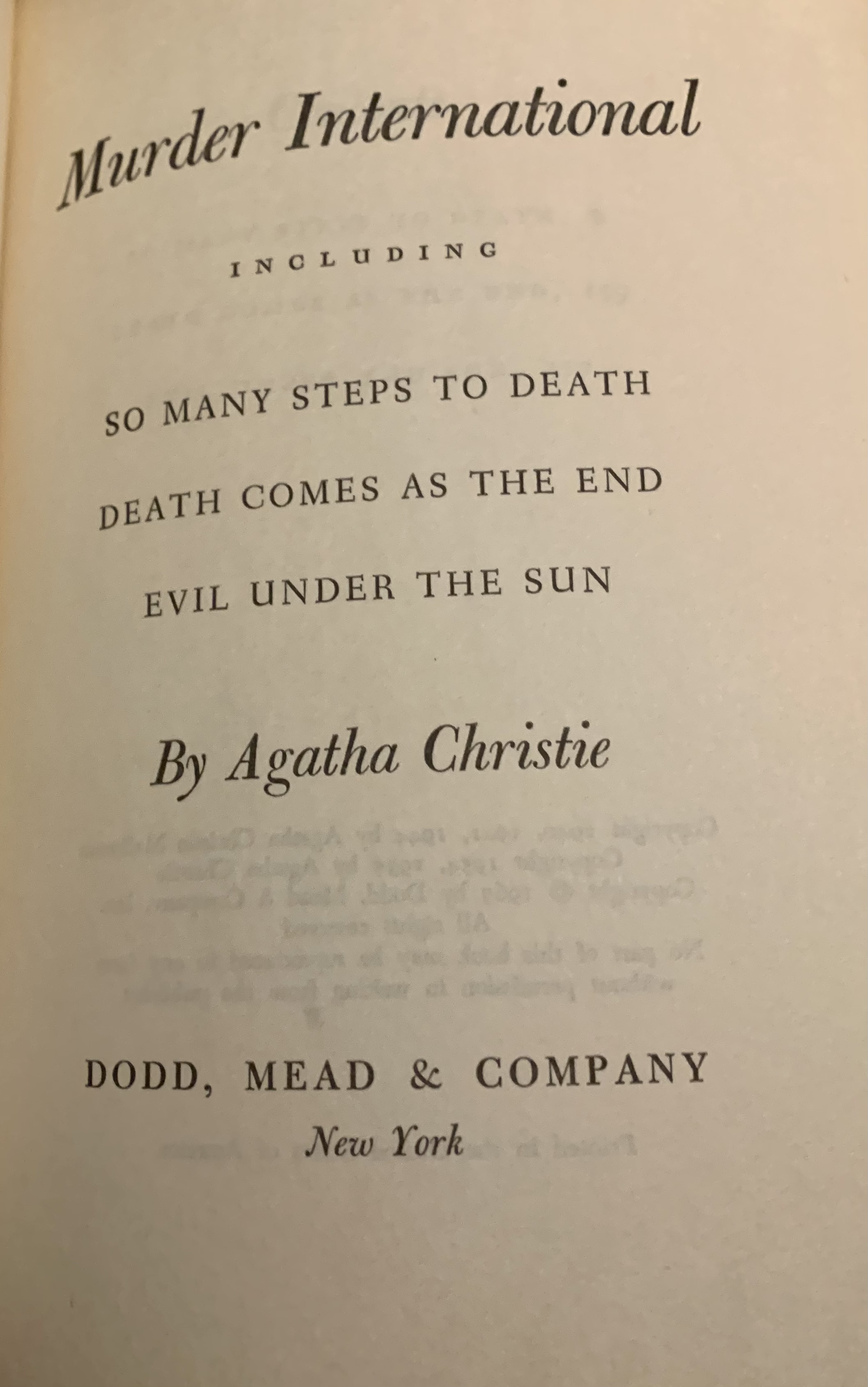 Death Comes as the End