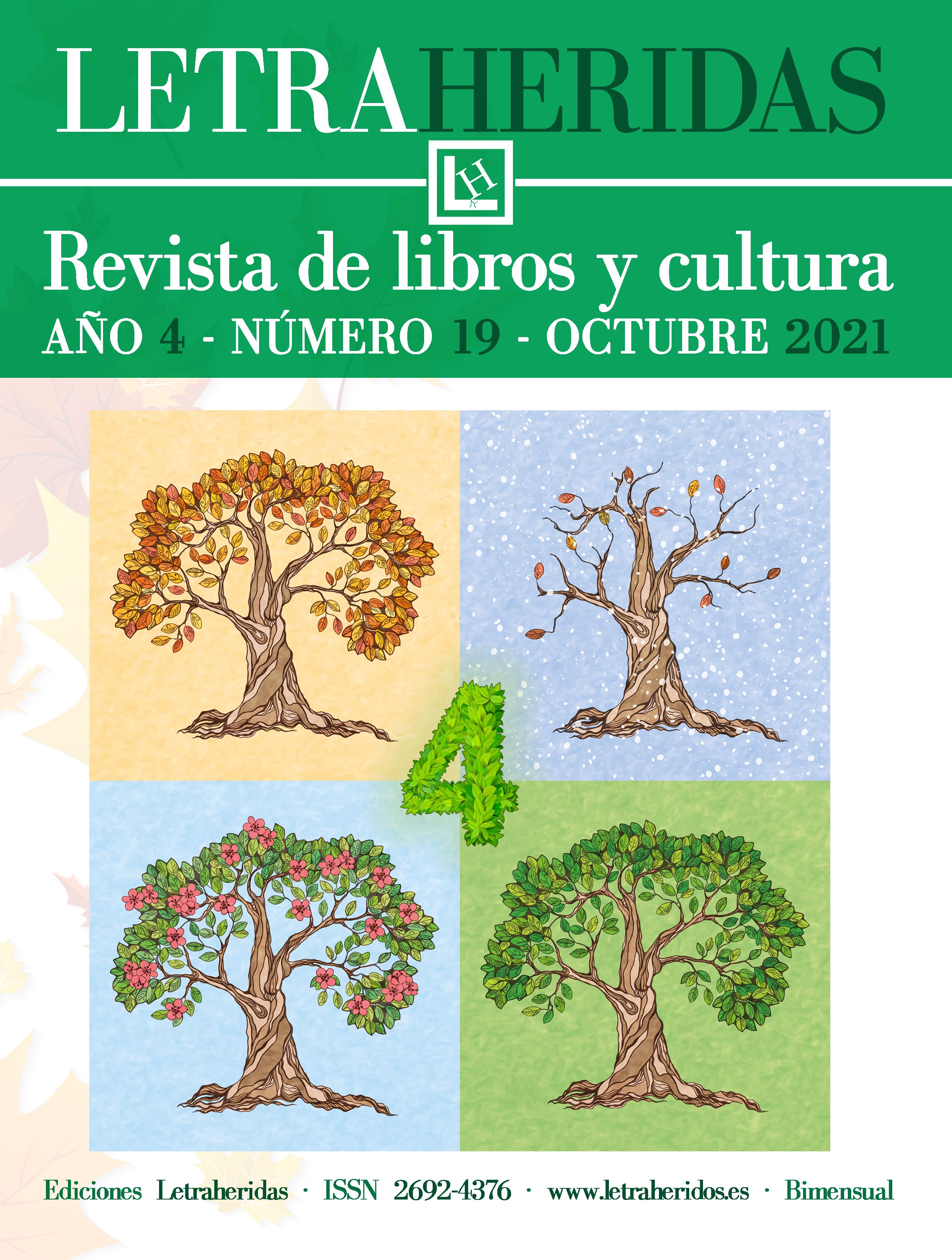 Revista letraheridas. Año 4. Número 19. Octubre 2021.: Revista de libros y cultura. (Spanish Edition)