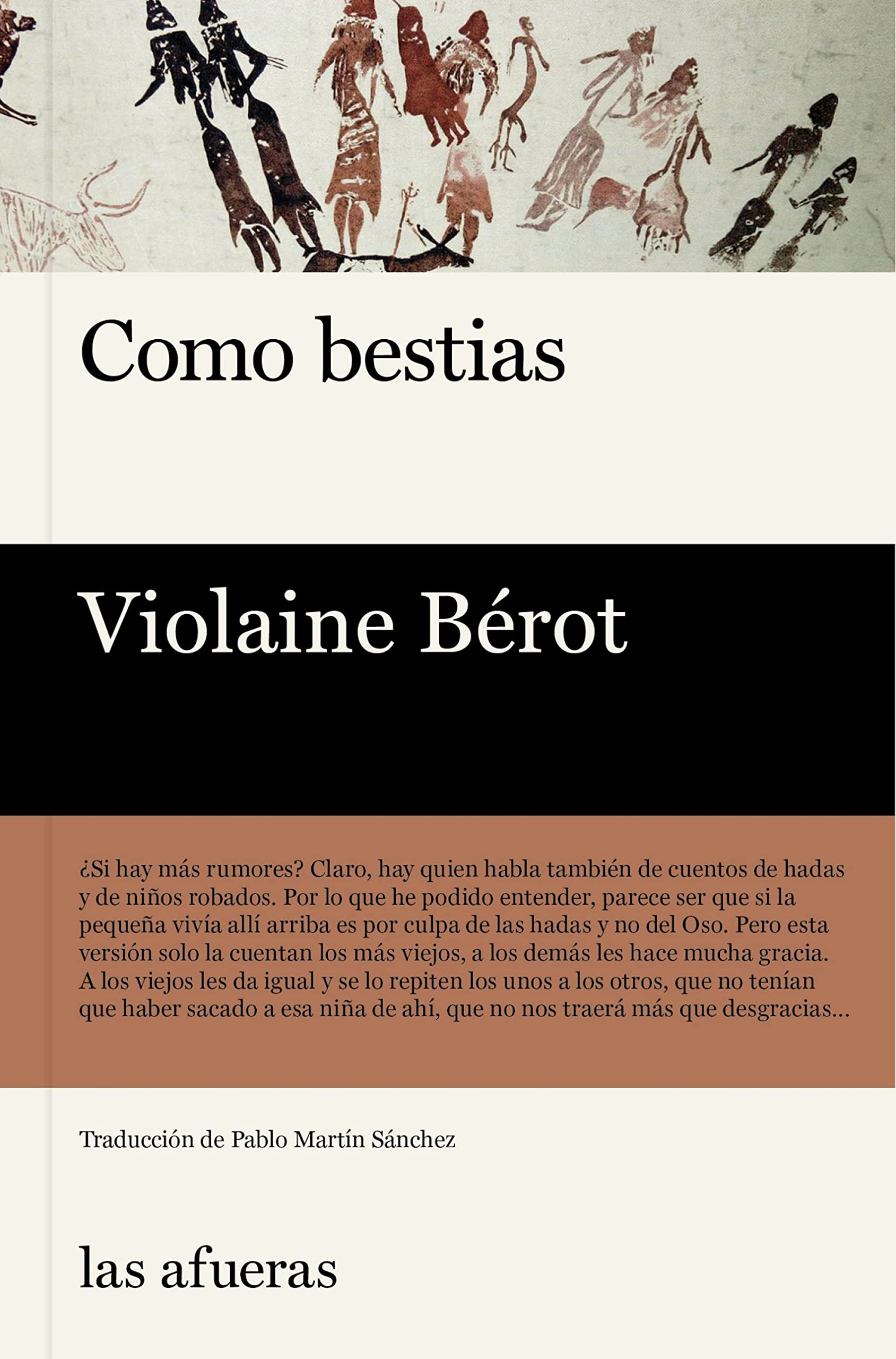 Portada de Como bestias, de Violaine Bérot