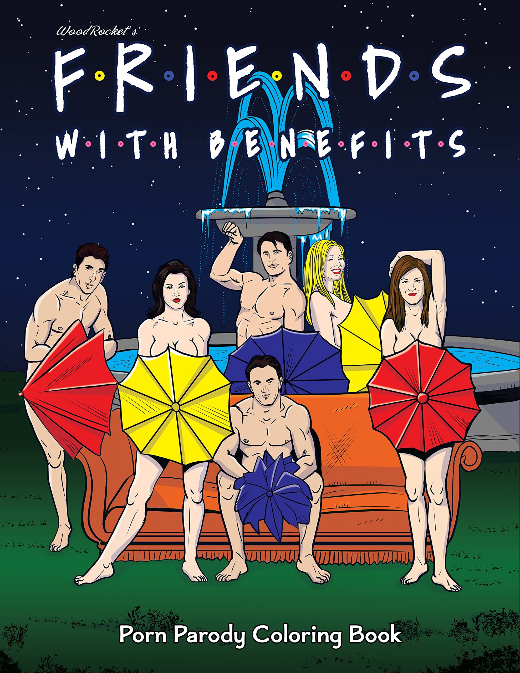 Friends With Benefits Porn Parody Adult Coloring Book (Paperback Bunko)