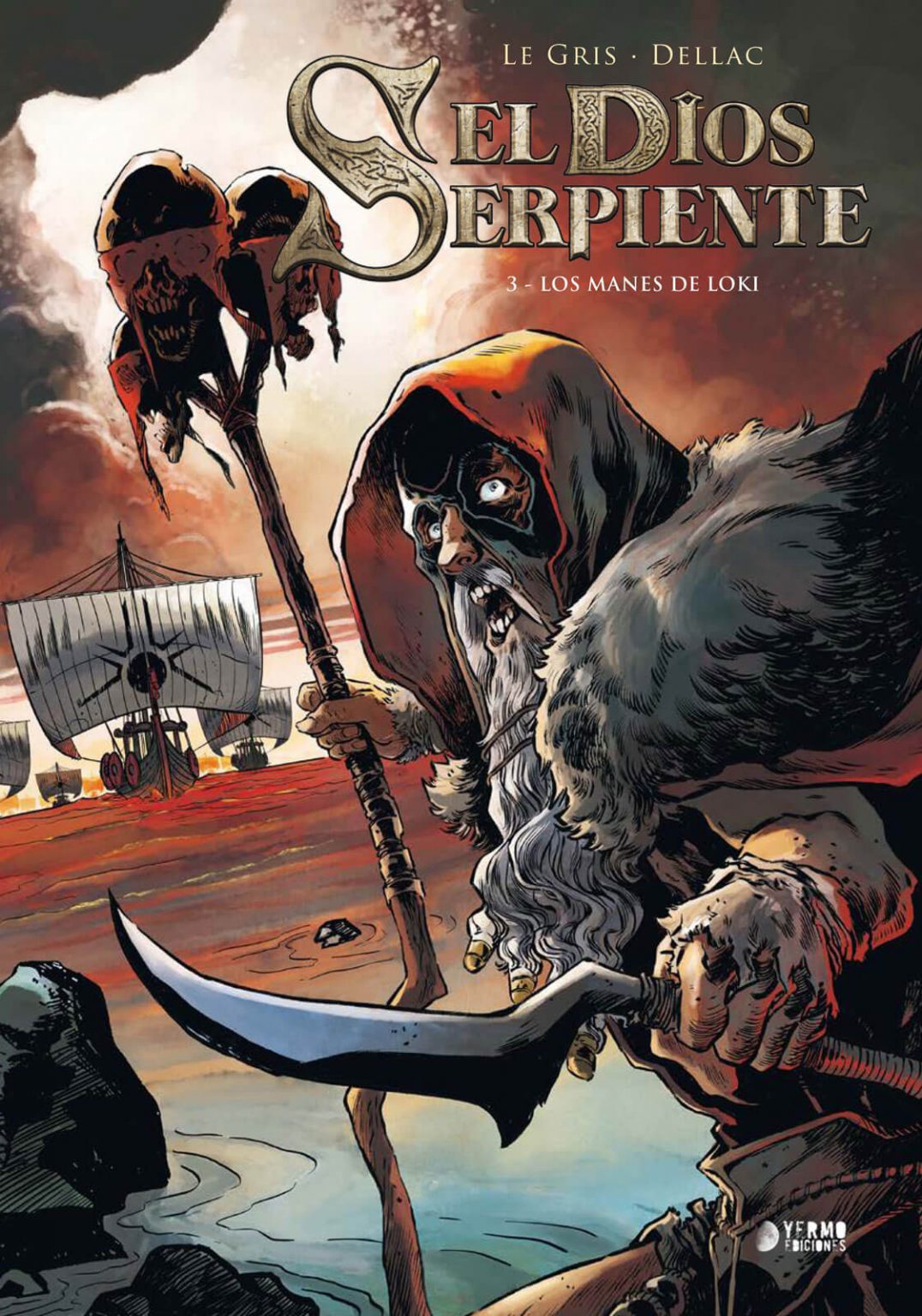 Portada de Los manes de Loki, de Jérôme Le Gris