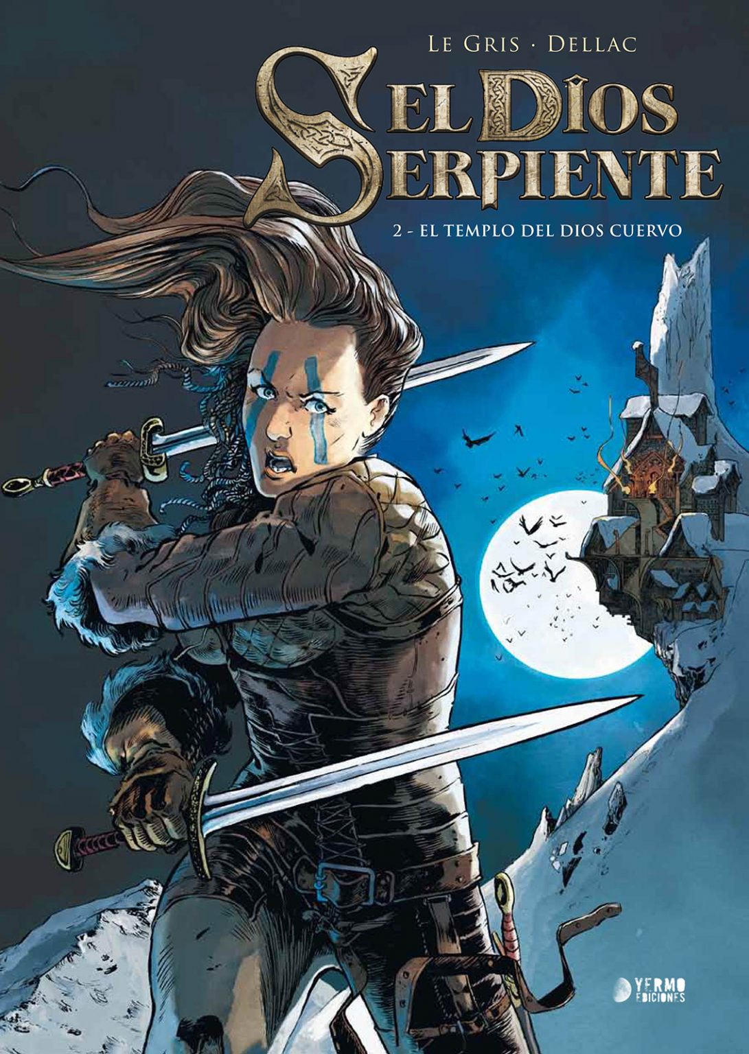 Portada de El templo del dios cuervo, de Jérôme Le Gris