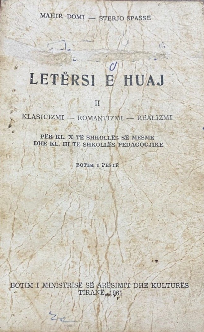 Letërsi e huaj : II : klasicizmi - romantizmi - realizmi : për kl. X të shkollës së mesme dhe kl. III të shkollës pedagogjike