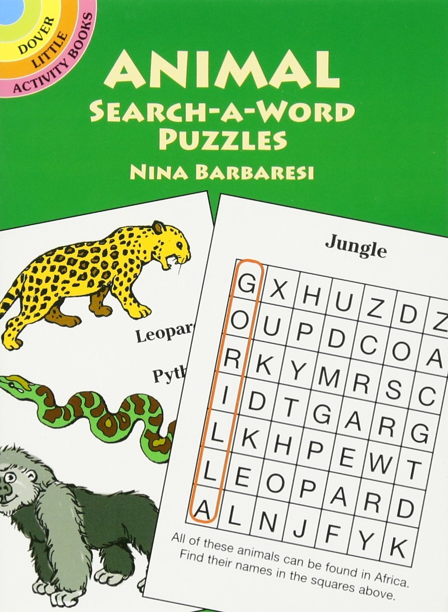 Animal Search-a-Word Puzzles (Dover Little Activity Books)