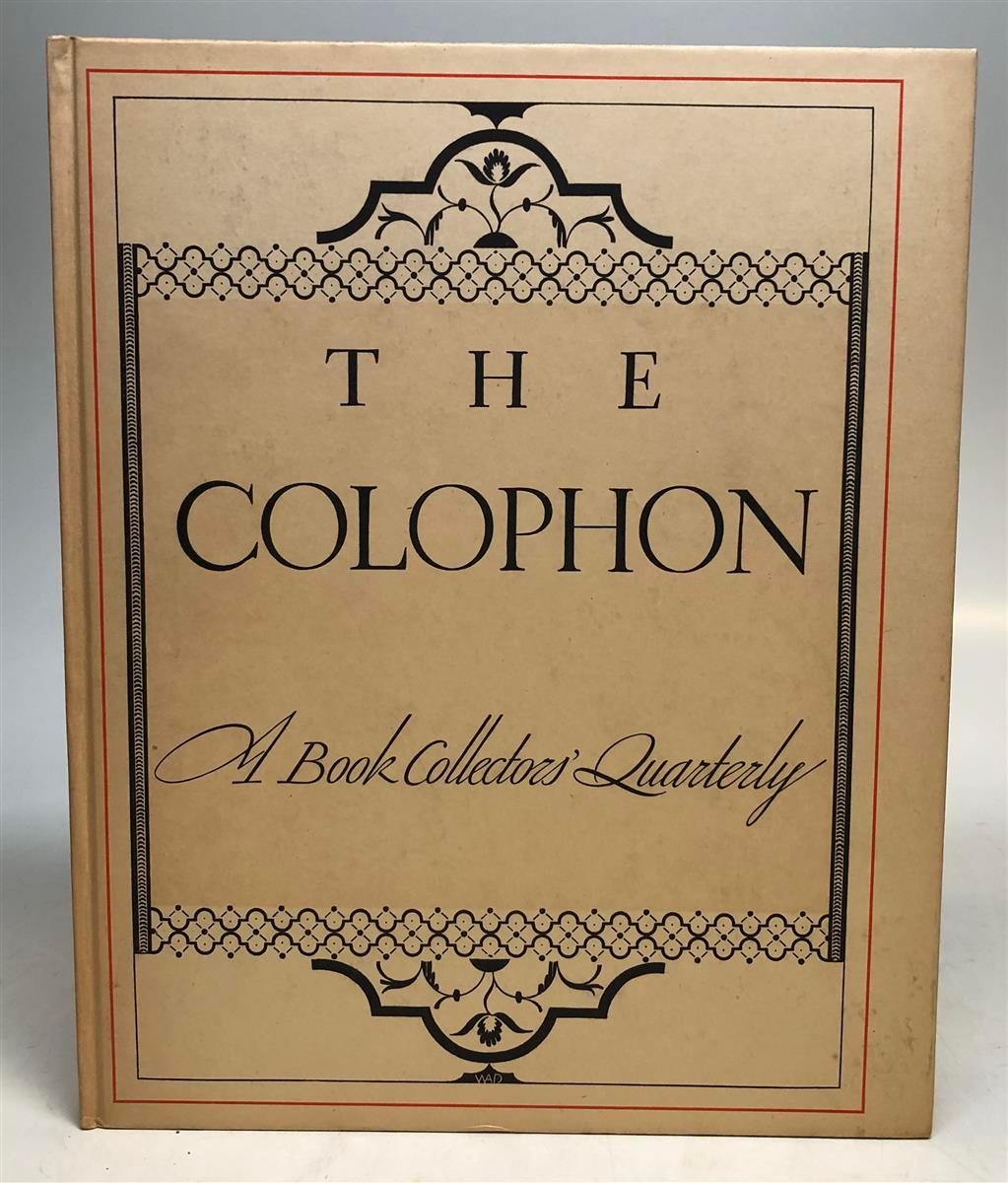 The Colophon, A Book Collectors' Quarterly (Part Five)