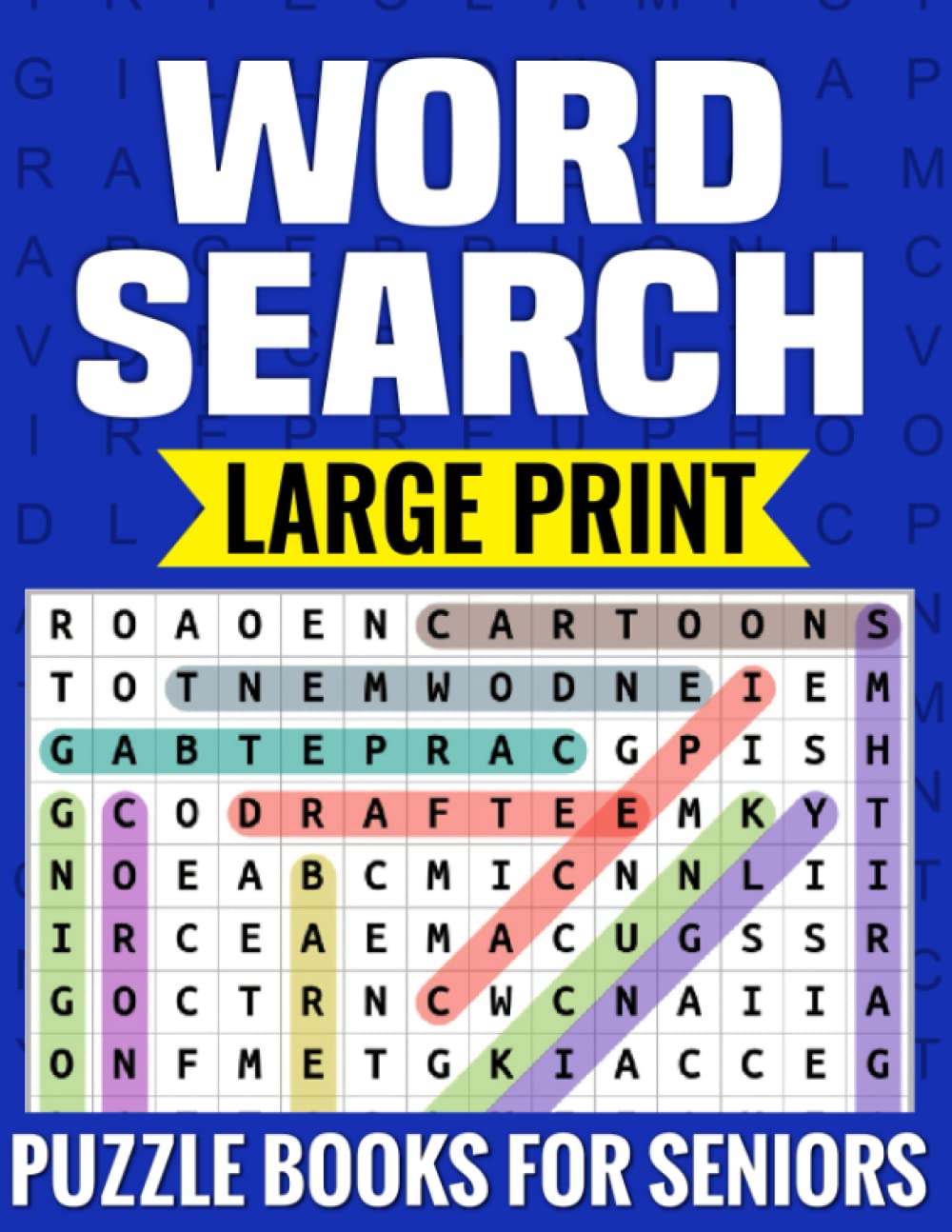 Word Search Large Print Puzzle Books for Seniors: Memory Games for Adults, Brain Exercise to Increase Cognitive Abilities,100 Theme Relaxing Puzzles ... strain, for Mothers Day, Fathers Day Gifts (Paperback)