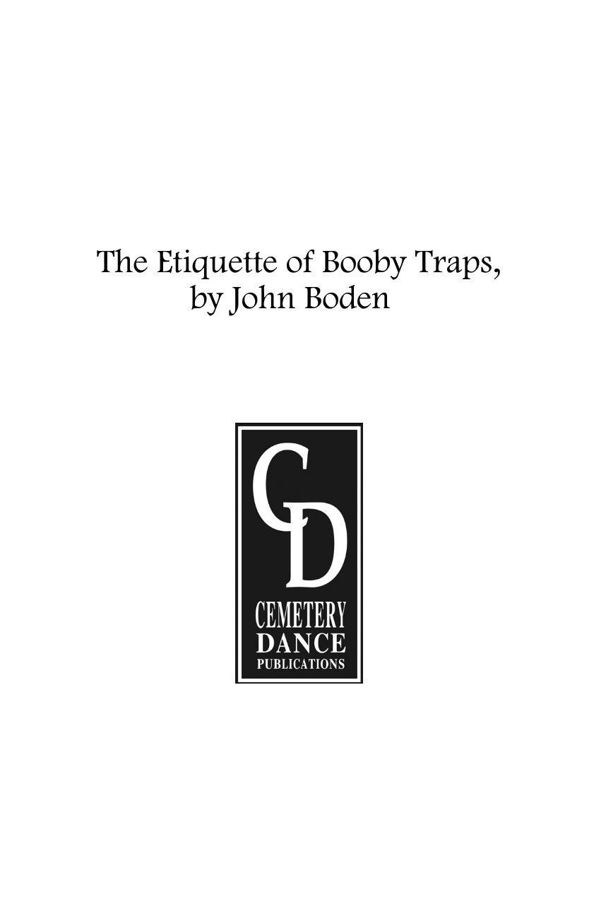 The Ettiquette of Booby Traps