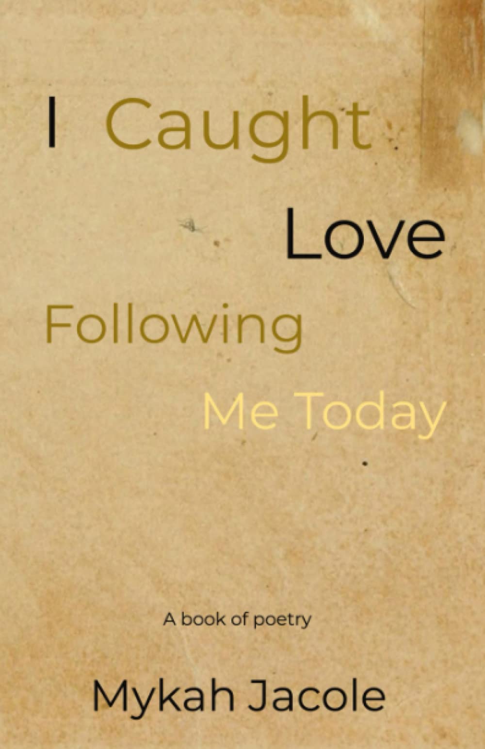 I Caught Love Following Me Today: A book of poetry (Paperback)