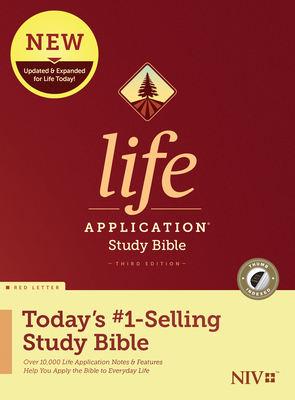NIV Life Application Study Bible, Third Edition (Red Letter, Hardcover, Indexed) Tyndale NIV Bible with Thumb Index, Updated Notes and Features, Full Text New International Version
