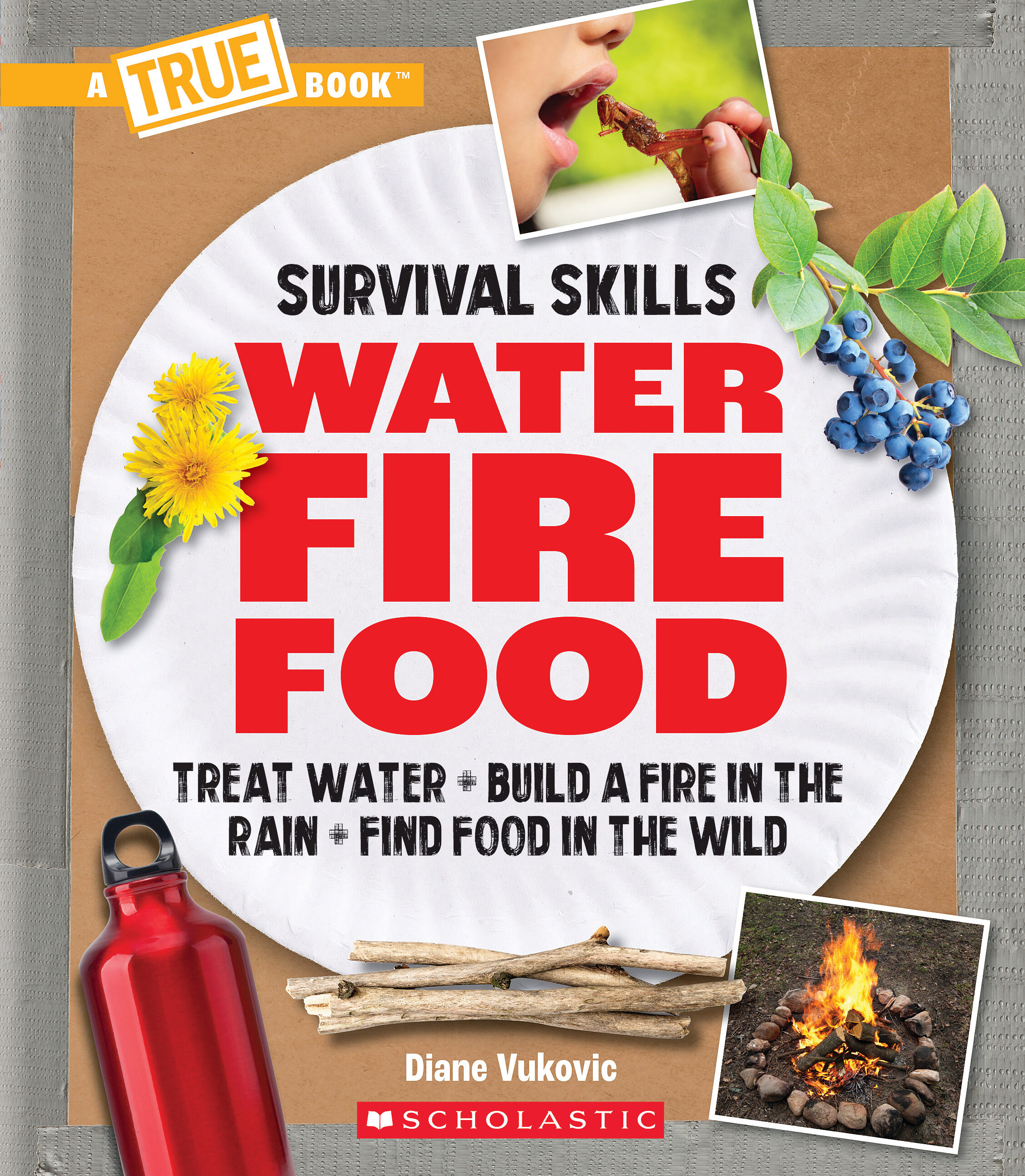 Water, Fire, Food: Treat Water, Build a Fire in the Rain, Find Food in the Wild (A True Book: Survival Skills)