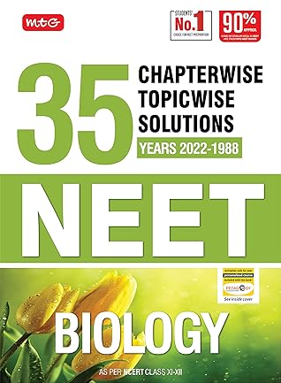MTG 35 Years NEET Previous Year Solved Question Papers with NEET Chapterwise Topicwise Solutions - Biology For NEET Exam 2023
