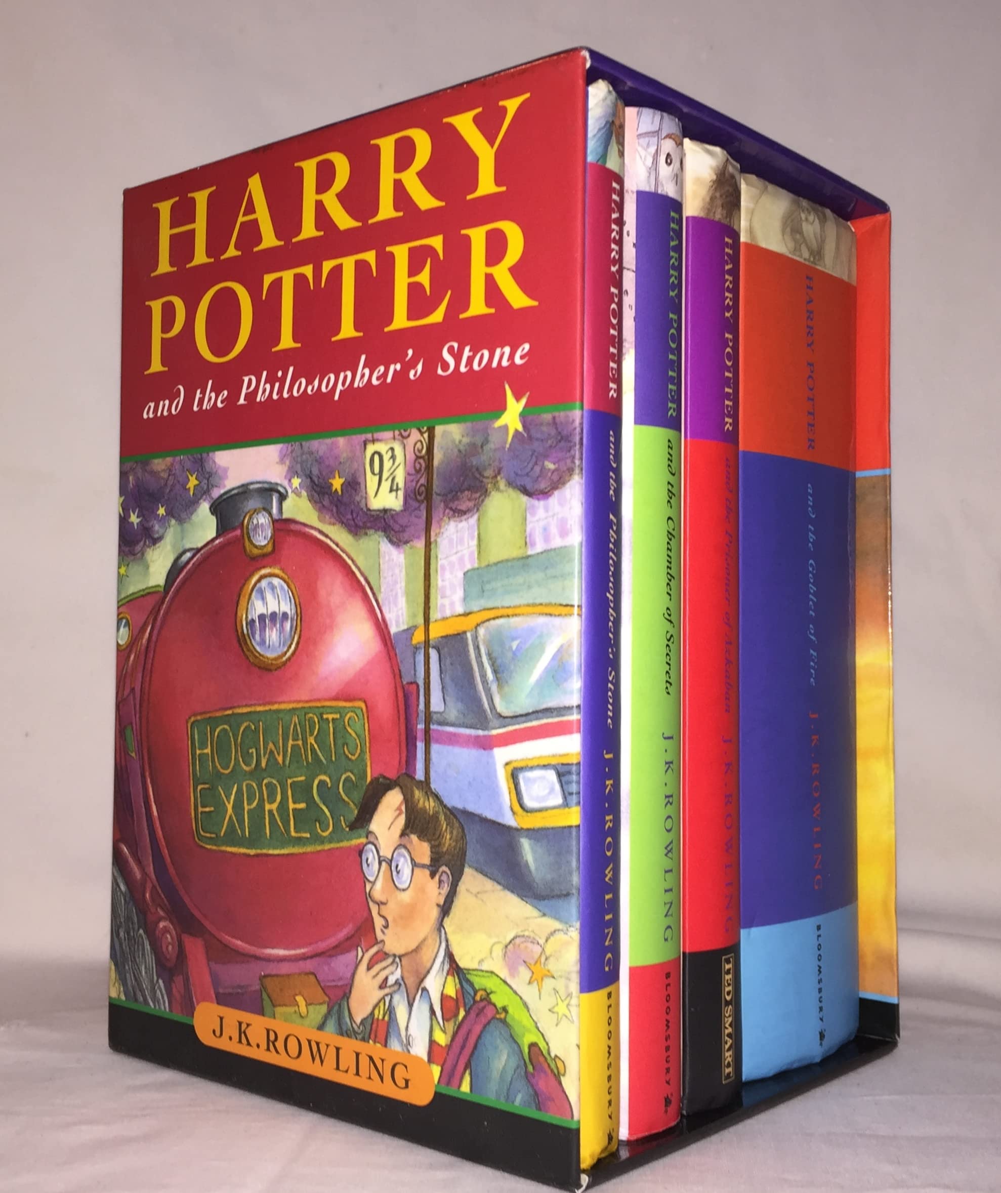 Harry Potter The Illustrated 4 Books Collection Set By J.K.Rowling