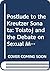 Postlude To The Kreutzer Sonata: Tolstoj And The Debate On Sexual Morality In Russian Literature In The 1890s