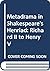 Metadrama in Shakespeare's Henriad: Richard II to Henry V