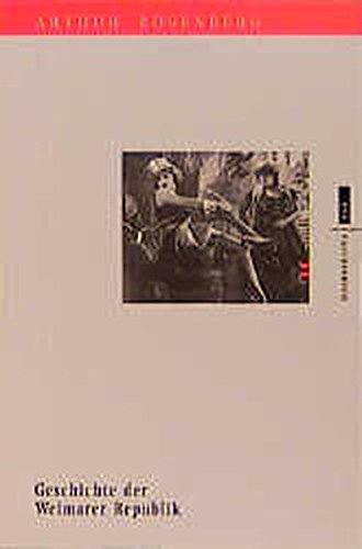 Geschichte der Weimarer Republik. (Paperback)