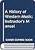Instructor's Manual for A History of Western Music, 6th Edition