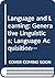 Generative linguistics; by David Stringer