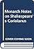 Monarch Notes on Shakespeare's Coriolanus