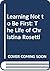 Learning Not to Be First:    The Life of Christina Rosetti