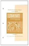 Workbook / Laboratory Manual Vol 2. to accompany Que tal?