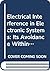 Electrical Interference in Electronic Systems: Its Avoidance Within High-Voltage Substations and Elsewhere