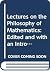 Lectures on the Philosophy ...