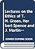 Lectures on the Ethics of T. H. Green, Herbert Spence and J. Martineau